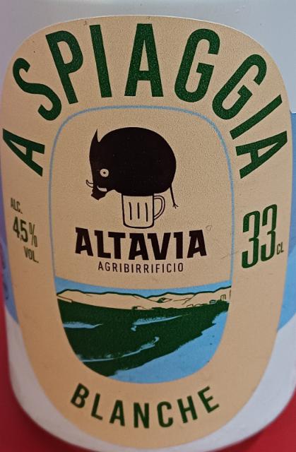 a spiaggia 4.5%, Birrificio Altavia, Italy