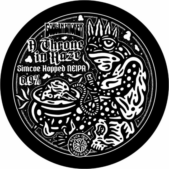 A throne in haze 6.8%, Black Iris Brewery, England