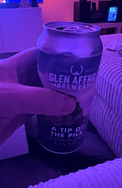 A Tip Of The Pils 5.2%, Glen Affric Brewery, England