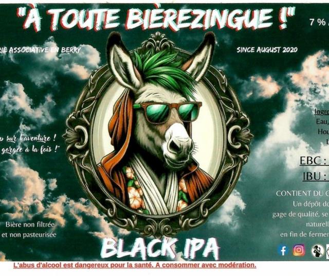 À Toute Bièrezingue ! Black IPA, Brasserie Associative À Toute Bièrezingue