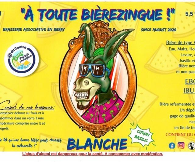 À Toute Bièrezingue ! Blanche Citron Basilic, Brasserie Associative À Toute Bièrezingue