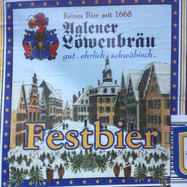 Aalener Löwenbräu Festbier 5.5%, Aalener Löwenbrauerei, Germany