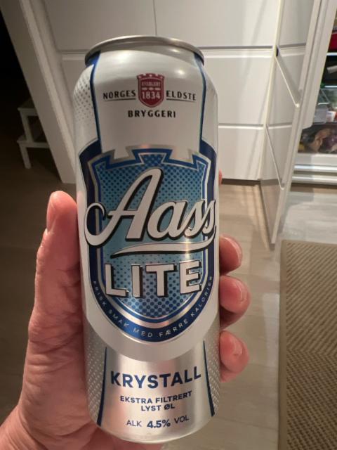 Lite Krystal 4.5%, Aass Bryggeri, Norway