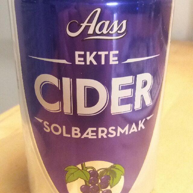 Aass Ekte Cider Solbærsmak 4.7%, Aass Bryggeri, Norway