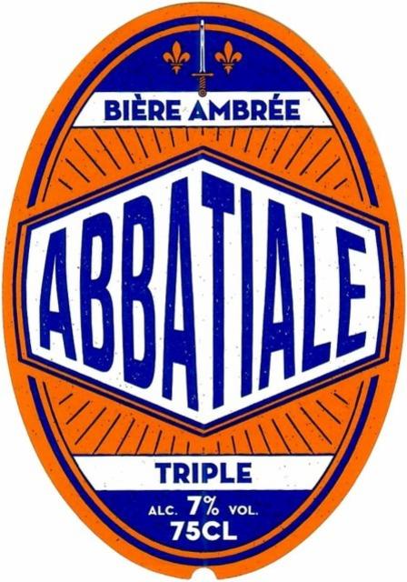 Abbatiale Triple Ambrée 7.0%, Brasserie Des Sources, France