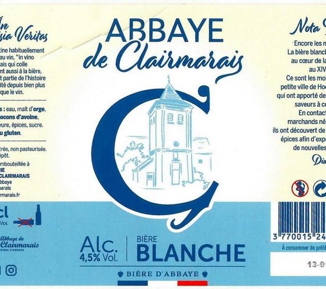 Abbaye De Clairmarais Blanche 4.5%, Abbaye De Clairmarais, France