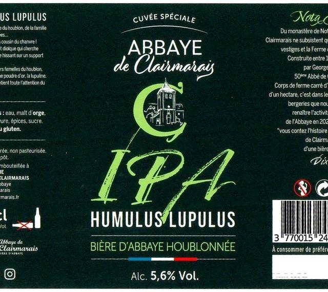 Abbaye De Clairmarais IPA 5.6%, Abbaye De Clairmarais, France