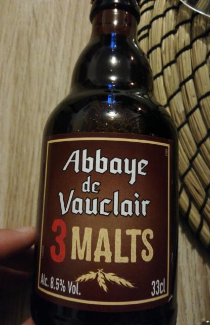 Abbaye De Vauclair - 3 Malts 8.5%, Brasserie De Saint-Omer, France