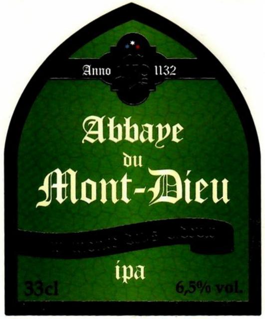 Abbaye Du Mont-Dieu IPA 6.5%, Société Ardennaise De Brasserie (Ardwen), France