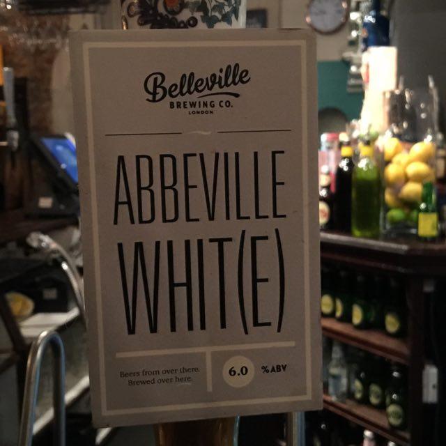 Abbeville Whit(e) 6.0%, Belleville Brewing Company, England