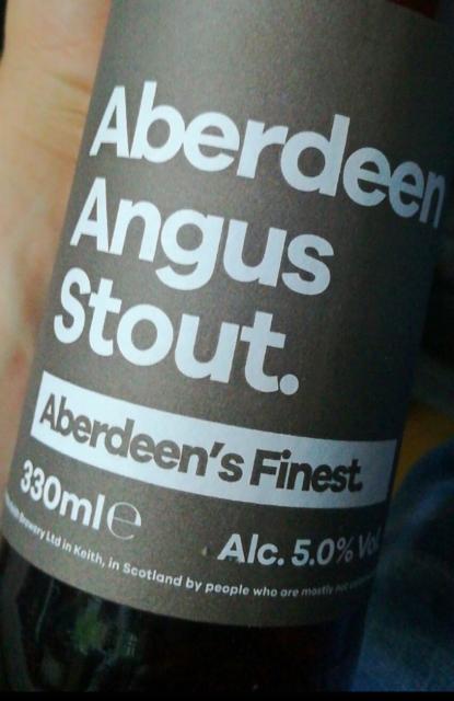 Aberdeen Angus Stout 5.0%, Keith Brewery Ltd., Scotland