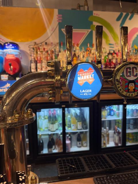 Abingdon lager 4.0%, Abingdon Market Street, England