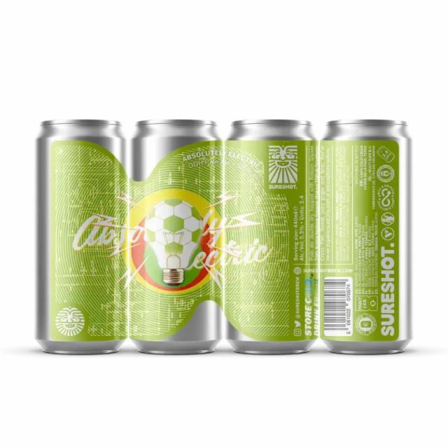 Absolutely electric 5.5%, Sureshot Brewing, England