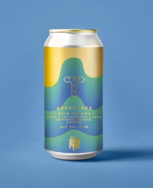 abundance: gold top series 8.4%, Track Brewing Co., England