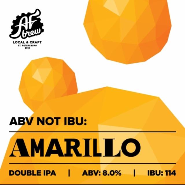 ABV Not IBU: Amarillo 8.7%, AF Brew, Russia