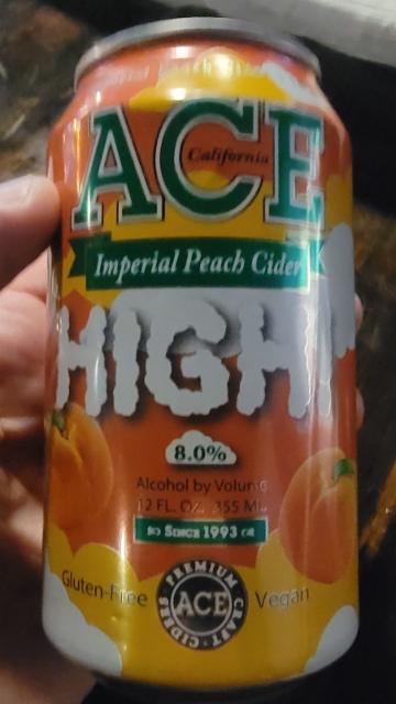 HIGH! Imperial Peach, Ace Premium Craft Cider