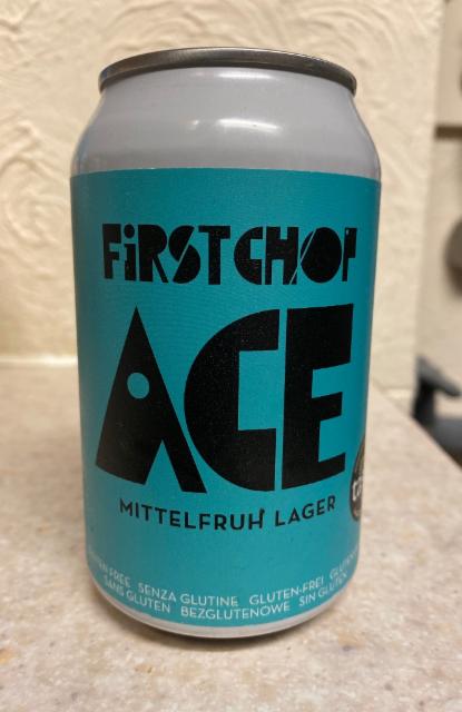 ACE Mittelfruh Lager 4.8%, First Chop, England
