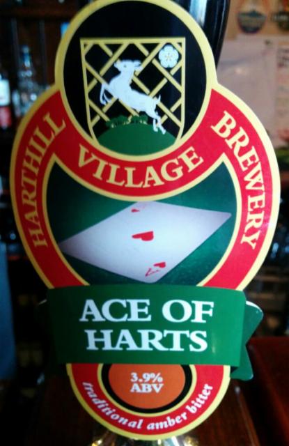 Ace Of Harts 3.9%, Harthill Village Brewery, England