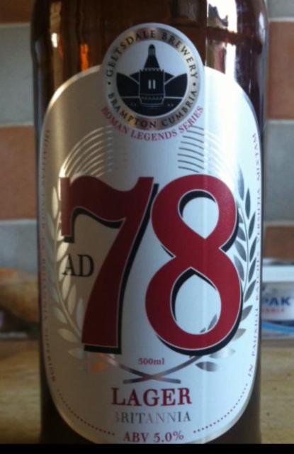 AD 78 5.0%, Geltsdale Brewery, England