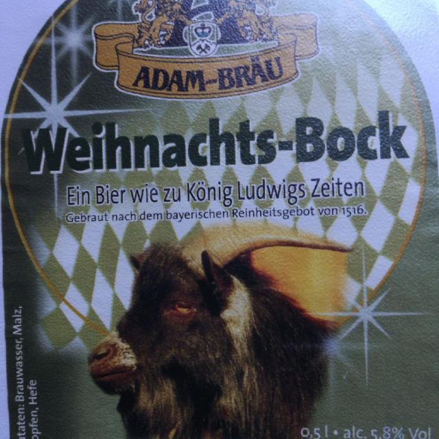 Weihnachts-Bock 5.8%, Adam-Bräu, Germany