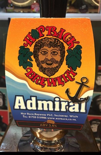 Admiral 3.8%, Hop Back Brewery, England