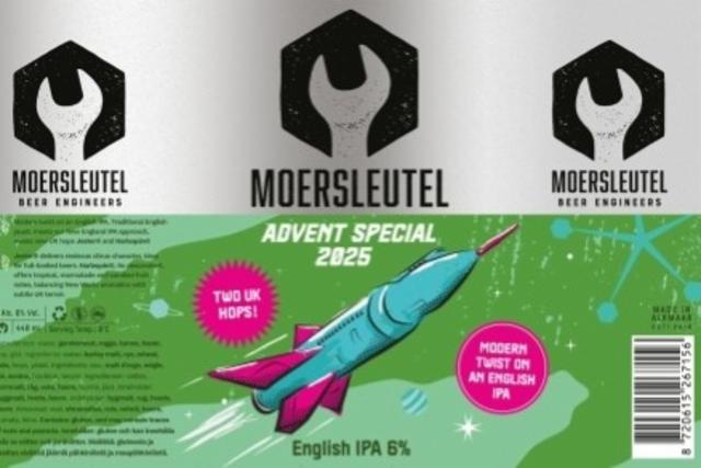 Advent Special 2025: English IPA 6.0%, Brouwerij De Moersleutel, Netherlands