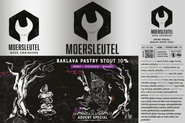 Advent Special Baklava Pastry Stout 10.0%, Brouwerij De Moersleutel, Netherlands