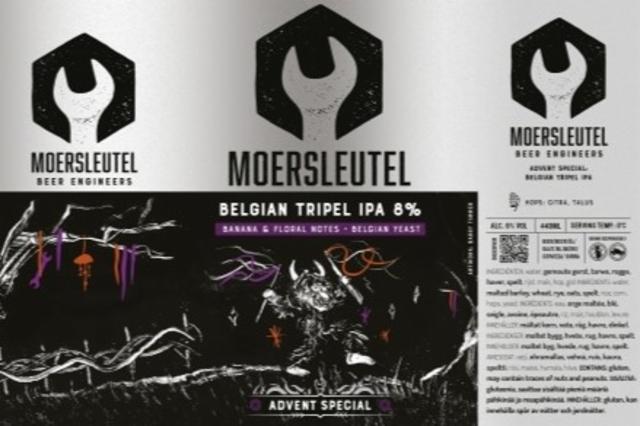 Advent Special Belgian Tripel IPA 8.0%, Brouwerij De Moersleutel, Netherlands