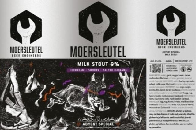 Advent Special Milk Stout 9.0%, Brouwerij De Moersleutel, Netherlands
