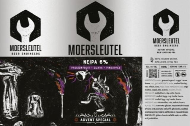 Advent Special NEIPA 6.0%, Brouwerij De Moersleutel, Netherlands
