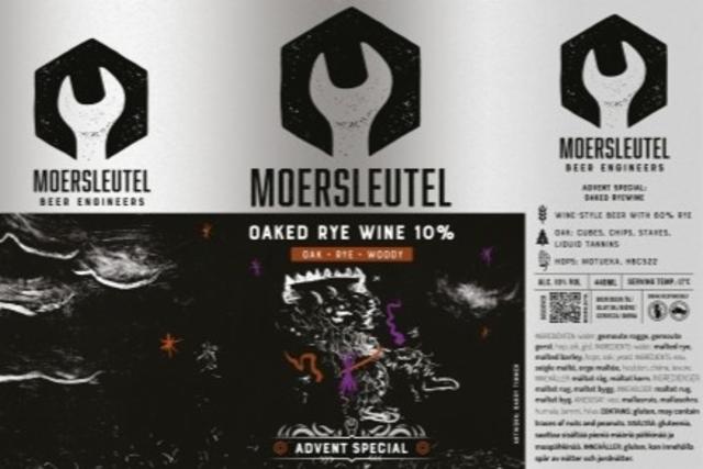 Advent Special Oaked Rye Wine 10.0%, Brouwerij De Moersleutel, Netherlands