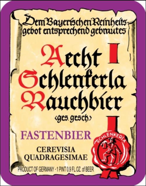 Aecht Schlenkerla Fastenbier (2026) 5.9%, Schlenkerla ("Heller-Bräu" Trum), Germany