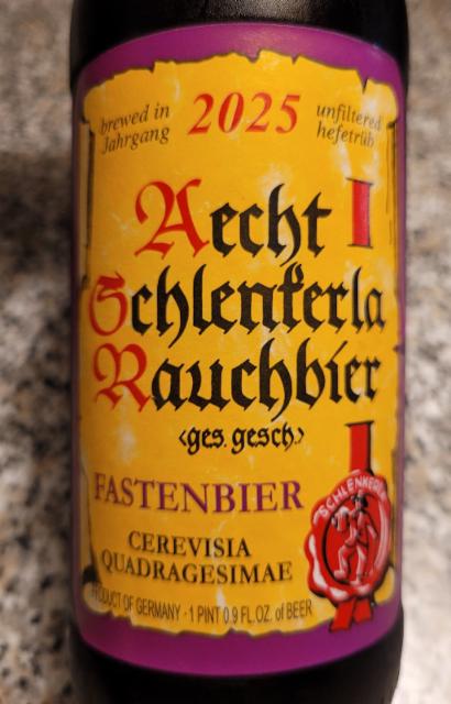 Aecht Schlenkerla Rauchbier Fastenbier 2025 5.9%, Schlenkerla ("Heller-Bräu" Trum), Germany