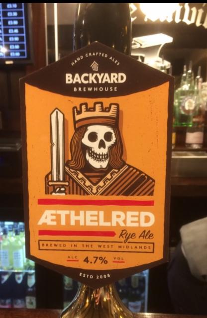 Aethelred 4.7%, Backyard Brewhouse, England