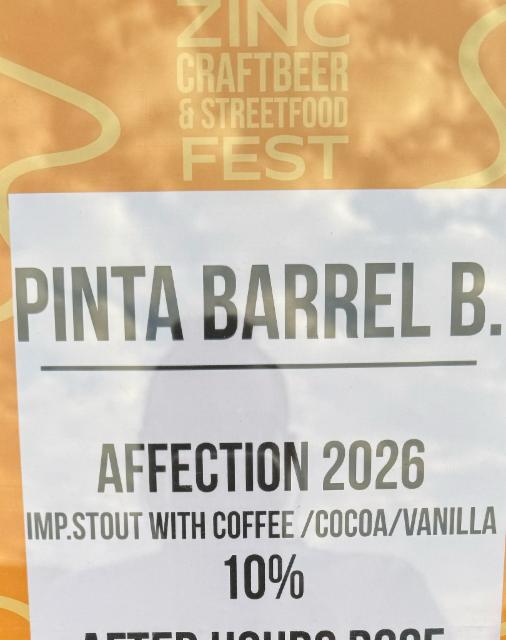 Affection 2026 10.0%, Pinta Barrel Brewing, Poland