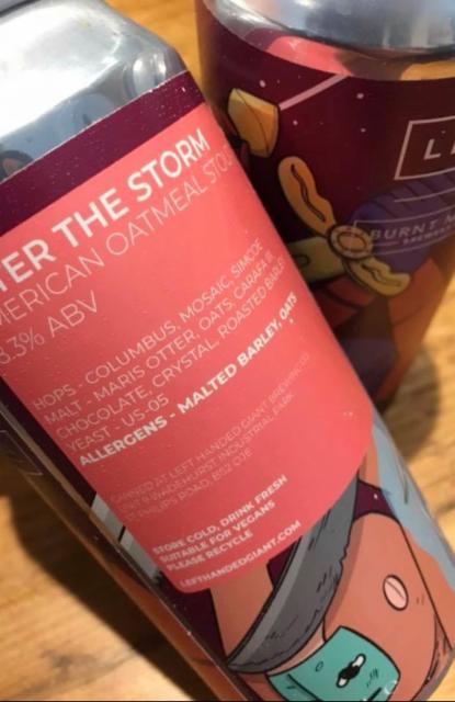 After the Storm 8.3%, Burnt Mill Brewery, England