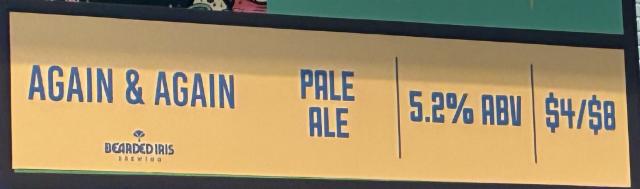 Again & Again 5.2%, Bearded Iris Brewing, United States