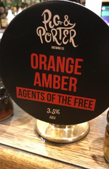 Agents Of The Free 3.5%, Pig & Porter Brewing Co., England
