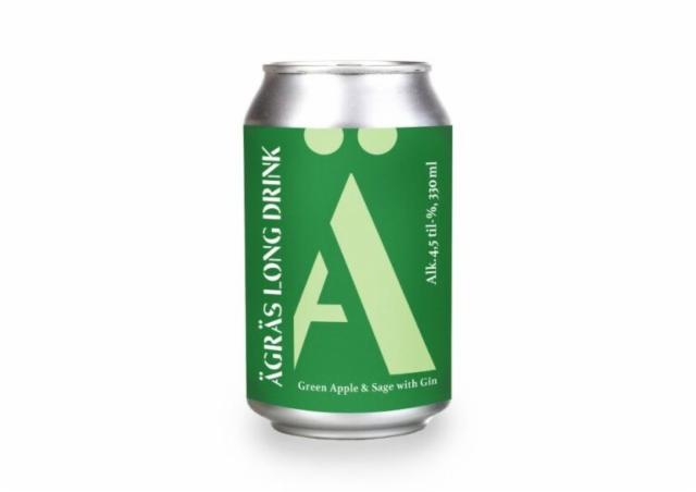 Ägräs Long Drink Green Apple & Sage With Gin, Ägräs Distillery