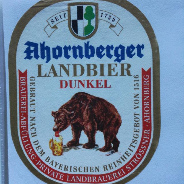 Ahornberger Landbier Dunkel 5.1%, Ahornberger Landbrauerei Strößner-Bräu, Germany
