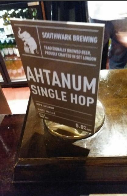 Single Hop - Ahtanum 5.0%, Southwark Brewing, England