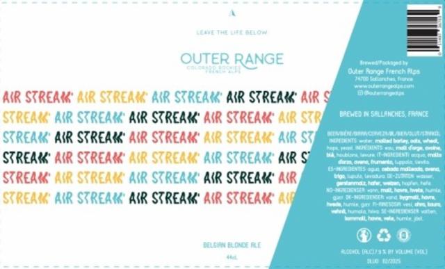Airstream 8.0%, Outer Range Brewing Co. (France), France