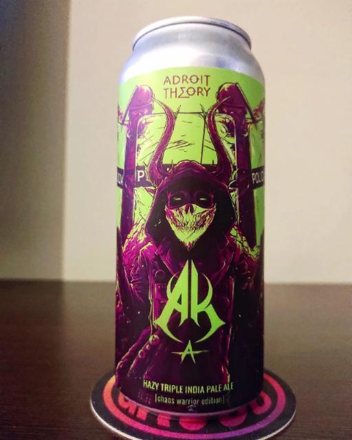 AK chaos warrior edition (ghost: chaos) 10.0%, Adroit Theory Brewing Company, United States