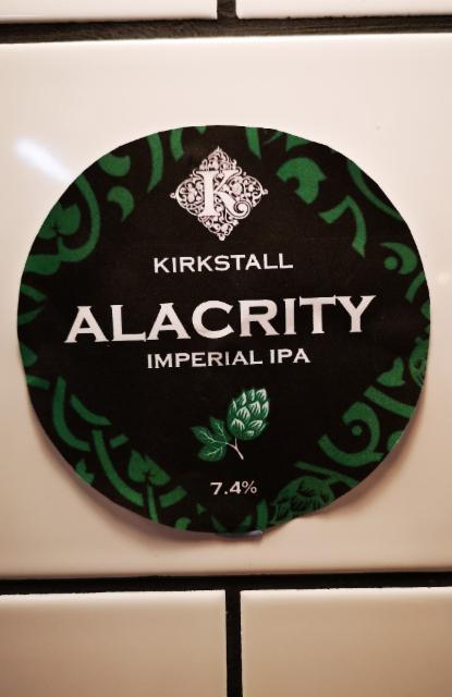Alacrity 7.4%, Kirkstall Brewery, England