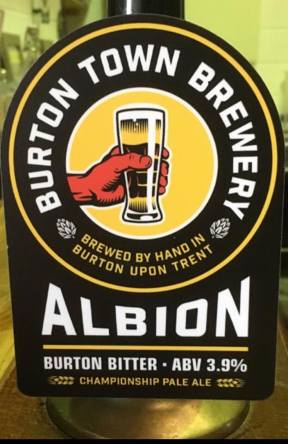 Albion 3.9%, Burton Town Brewery, England