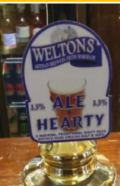 Ale & Hearty 3.5%, Weltons Brewery Ltd, England