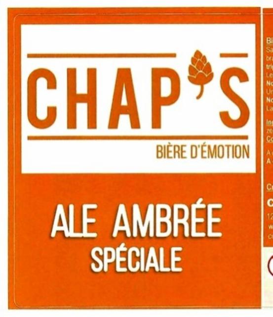 Ale Ambrée Spéciale 6.4%, Chap's - Autour De La Bière, France