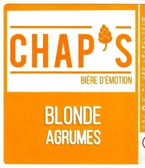 Ale Blonde Agrumes 6.7%, Chap's - Autour De La Bière, France
