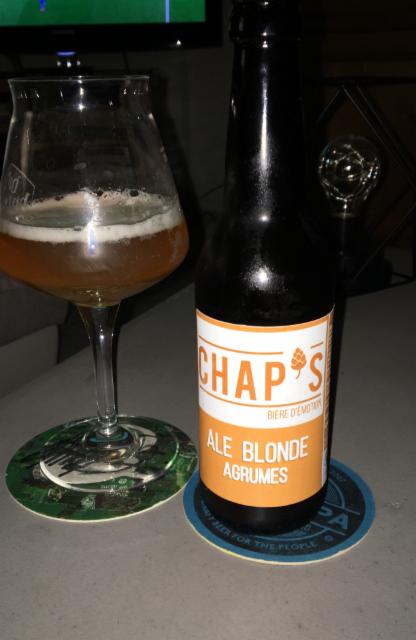 Chap's Ale Blonde Agrumes 6.7%, Chap's - Autour De La Bière, France