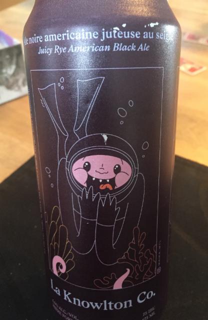 Ale noire américaine juteuse au seigle 6.0%, La Knowlton Co., Canada